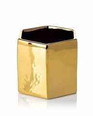 Puķu pods Mia Gold 14x12x12 cm цена и информация | Вазоны | 220.lv