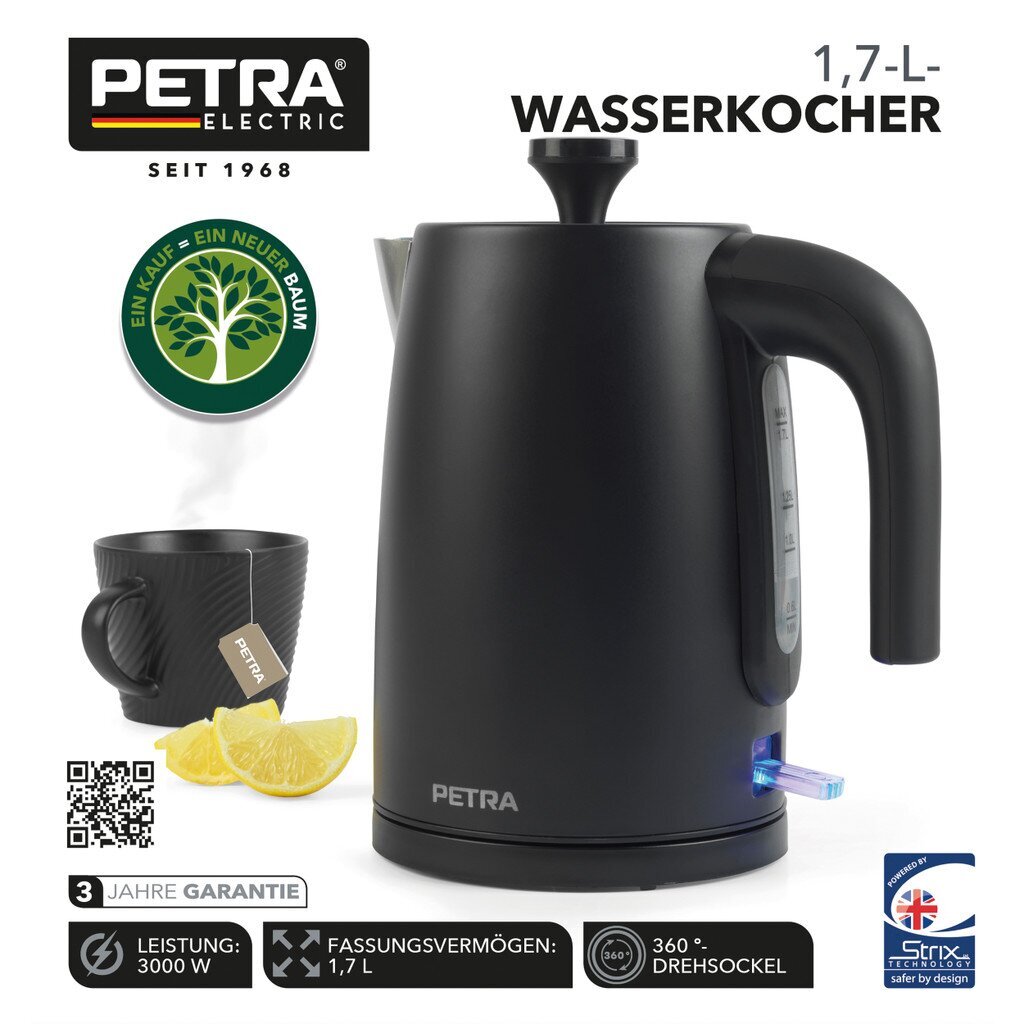 Petra PT5632MBLKVDE cena un informācija | Elektriskās tējkannas | 220.lv