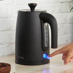 Petra PT5632MBLKVDE 3KW Kettle matte black цена и информация | Электрочайники | 220.lv