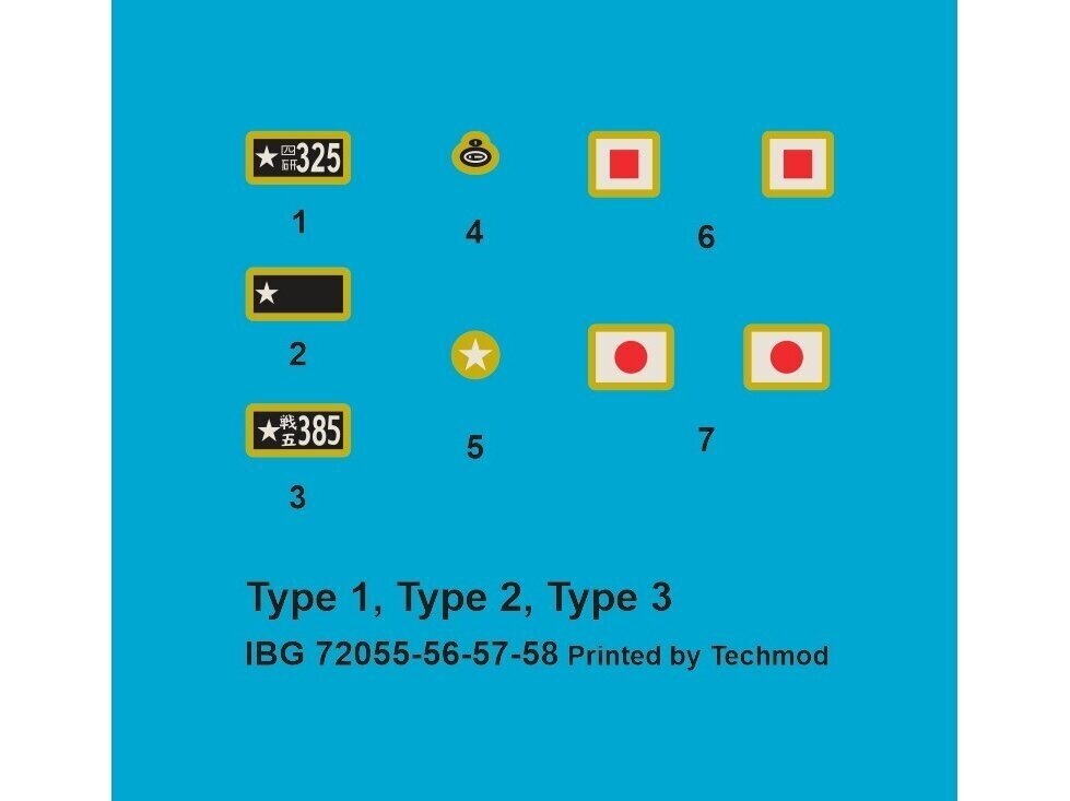 Tanks Type 3 Chi-Nu Japanese Medium Tank, zaļš цена и информация | Līmējamie modeļi | 220.lv