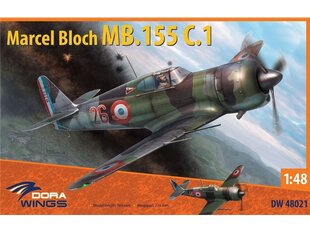 Lidmašīna Marcel-Bloch MB.155С.1,zaļa цена и информация | Конструкторы и кубики | 220.lv