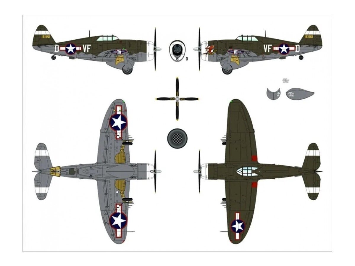 Lidmašīna Dora Wings Republic P-47C cena un informācija | Konstruktori | 220.lv