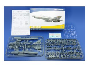  Сборная пластиковая модель. Eduard - MiG-21PFM, Weekend Edition, 1/48, 84124 цена и информация | Конструкторы и кубики | 220.lv