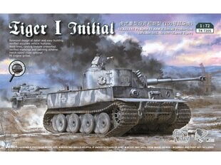 Сборная пластиковая модель. Border Model - Tiger I initial, 1/72, 7205 цена и информация | Kонструкторы | 220.lv