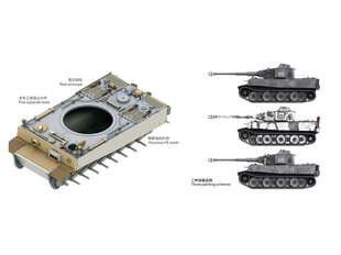 Сборная пластиковая модель. Border Model - Tiger I initial, 1/72, 7205 цена и информация | Конструкторы и кубики | 220.lv