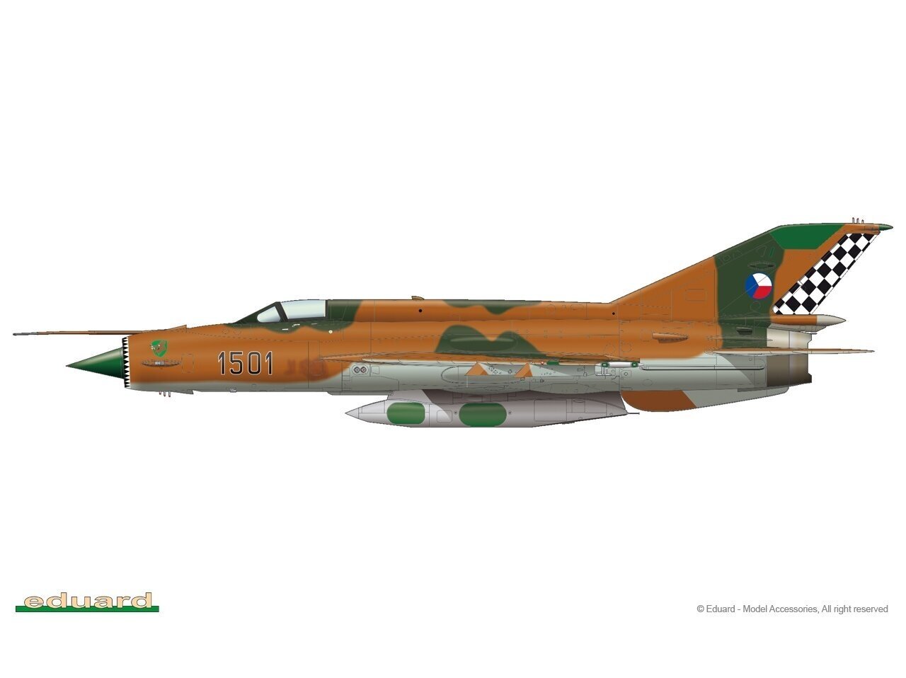 Lidmašīna Eduard - MiG-21R ProfiPack Edition, 1/48, 8238 cena un informācija | Konstruktori | 220.lv