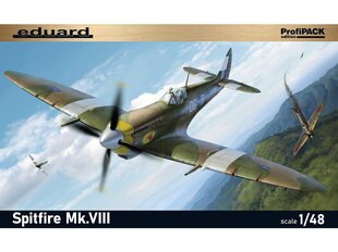 Lidmašīna Eduard - Supermarine Spitfire Mk.VIII ProfiPack, 1/48, 8284 цена и информация | Конструкторы и кубики | 220.lv