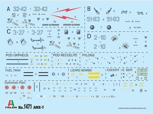 Lidmašīna Alenia-Embraer AMX-T, pelēks cena un informācija | Līmējamie modeļi | 220.lv