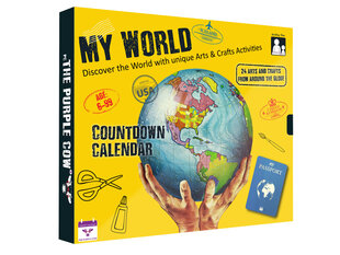 Adventes kalendārs Purple Cow World cena un informācija | Rotaļlietas zēniem | 220.lv