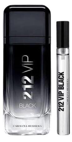 Komplekts Carolina Herrera 212 VIP Black vīriešiem: parfimērijas ūdens, 100 ml EDP + parfimērijas ūdens, 10 ml цена и информация | Vīriešu smaržas | 220.lv