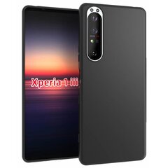 Твердый силиконовый чехол (TPU) - чёрный (Xperia 1 III) цена и информация | Чехлы для телефонов | 220.lv