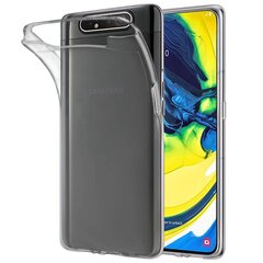 Твердый силиконовый (TPU) чехол – прозрачный (Galaxy A80) цена и информация | Чехлы для телефонов | 220.lv