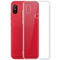 Твердый силиконовый (TPU) чехол – прозрачный (Redmi Note 6 Pro) цена и информация | Чехлы для телефонов | 220.lv