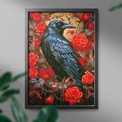 Алмазная Мозаика на Раме Ворон и Роза 5D Diamond Painting Oh Art! 40x50 cm цена и информация | Алмазная мозаика | 220.lv