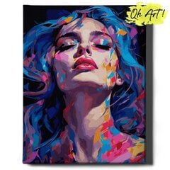 Glezna pēc cipariemOh Art, Meitenes seja, 40x50 cm cena un informācija | Gleznas pēc numuriem | 220.lv
