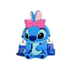 Силиконовая сумочка Stitch, для девочек, розовая M цена и информация | Аксессуары для детей | 220.lv
