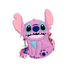 Силиконовая сумочка Stitch, для девочек, розовая M цена и информация | Аксессуары для детей | 220.lv