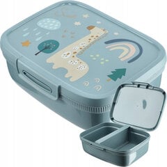 Прямоугольный контейнер для хранения продуктов Snap Box с разделителем 1,8 л сине-серого цвета цена и информация | Посуда для хранения еды | 220.lv