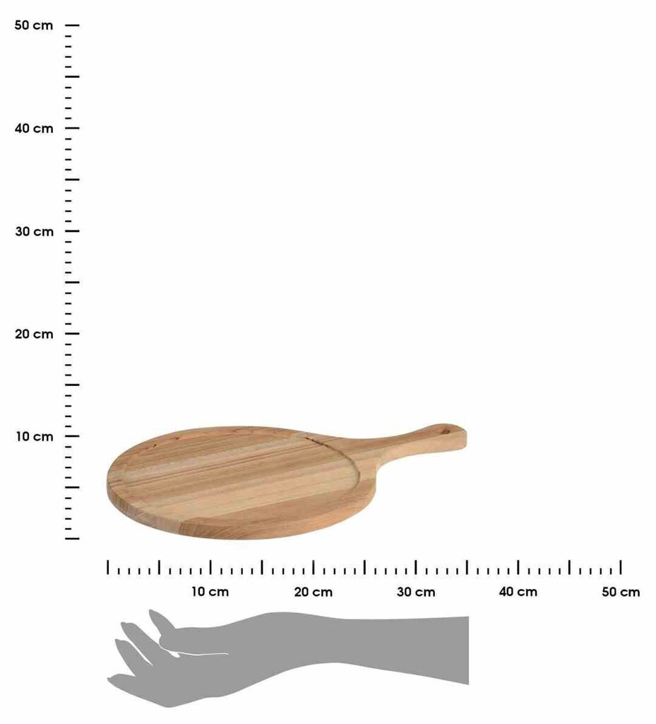 Tīkoka servēšanas dēlis 37 cm cena un informācija | Griešanas dēlīši | 220.lv