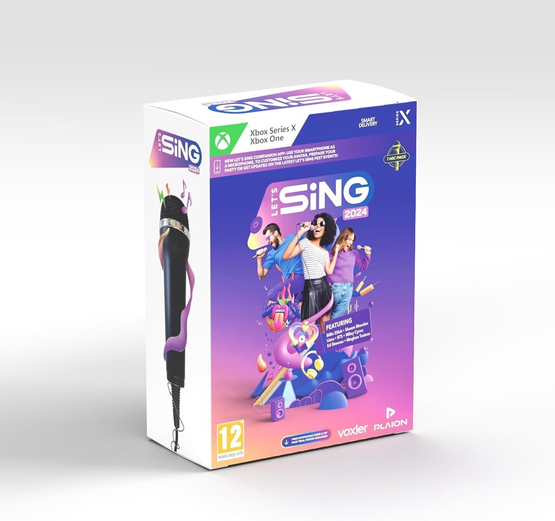 Let's Sing 2024 + 1 Microphone цена и информация | Datorspēles | 220.lv