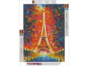 Dimantu mozaīka Eifla Tower in Colour, 30x40cm cena un informācija | Dimantu mozaīkas | 220.lv