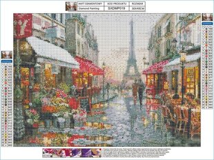 Dimantu mozaīka Paris Strett, 40x30cm cena un informācija | Dimantu mozaīkas | 220.lv