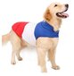 Dūnu jaka suņiem BePetMia, XXL, zila/balta/sarkana цена и информация | Apģērbi suņiem | 220.lv