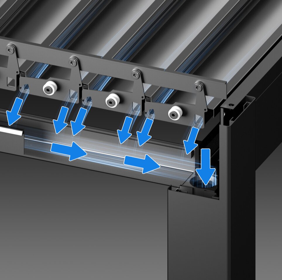 Nojume Sky Pergola 3x3m, balta cena un informācija | Dārza nojumes un lapenes | 220.lv