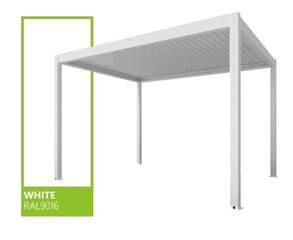 Canopy Sky Pergola 3х4м (белый, моторизованная крыша, светодиодная подсветка) цена и информация | Беседки, навесы, тенты | 220.lv