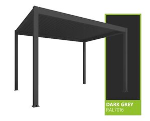 Canopy Sky Pergola 3х4м (серый, моторизованная крыша, светодиодная подсветка) цена и информация | Беседки, навесы, тенты | 220.lv