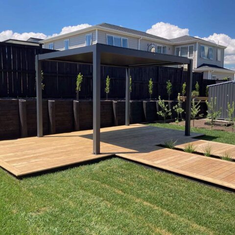 Nojume Sky Pergola 3x4m, pelēka cena un informācija | Dārza nojumes un lapenes | 220.lv