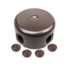 Соединительная коробка керамическая коричневая 70199 цена и информация | Электрические выключатели, розетки | 220.lv