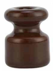 Фарфоровый изолятор 10шт/комплект коричневый 70196 цена и информация | Электрические выключатели, розетки | 220.lv