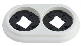 Рамка 2p керамическая белая 70308 цена и информация | Электрические выключатели, розетки | 220.lv