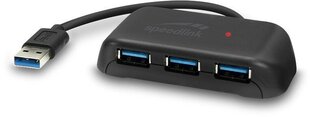 Speedlink USB-хаб Snappy Evo 4-port (SL-140109-BK) цена и информация | Охлаждающие подставки и другие принадлежности | 220.lv