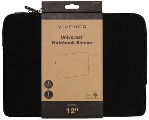 Vivanco сумка для ноутбука Ben 12", черная цена и информация | Рюкзаки, сумки, чехлы для компьютеров | 220.lv
