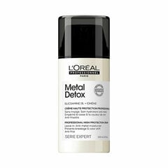 Aizsargājošs matu krēms L'Oréal Professionnel Metal Detox Anti-Metal High Protection, 100 ml цена и информация | Распылите крем-спрей на волосы на расстоянии 20-25 см, расчешите их расческой. | 220.lv