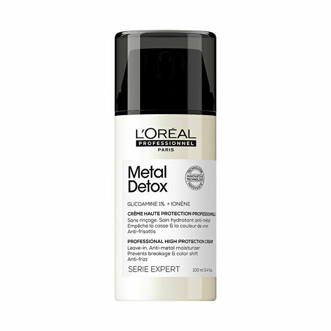 Aizsargājošs matu krēms L'Oréal Professionnel Metal Detox Anti-Metal High Protection, 100 ml cena un informācija | Matu uzlabošanai | 220.lv