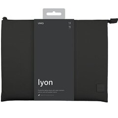 UNIQ etui Lyon laptop Sleeve 14" czarny|midnight black Waterproof RPET цена и информация | Чехлы для планшетов и электронных книг | 220.lv