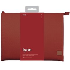 UNIQ etui Lyon laptop Sleeve 14" czerwony|brick red Waterproof RPET цена и информация | Чехлы для планшетов и электронных книг | 220.lv