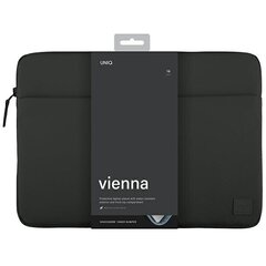 UNIQ etui Vienna laptop Sleeve 16" czarny|midnight black Waterproof RPET цена и информация | Чехлы для планшетов и электронных книг | 220.lv