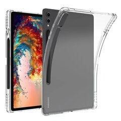 Усиленный защитный чехол из твердого силикона (TPU) - прозрачный (Galaxy Tab S9 Ultra 14.6") цена и информация | Чехлы для планшетов и электронных книг | 220.lv