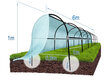 Pastiprināta lecekts ar agro plēvi, 6 m цена и информация | Siltumnīcas | 220.lv