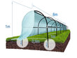 Pastiprināta lecekts ar agro plēvi, 8m cena un informācija | Siltumnīcas | 220.lv