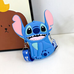 Силиконовая сумочка Stitch, для девочек, розовая M цена и информация | Аксессуары для детей | 220.lv