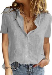 Женская рубашка Maavoki, серая цена и информация | Женские блузки, рубашки | 220.lv