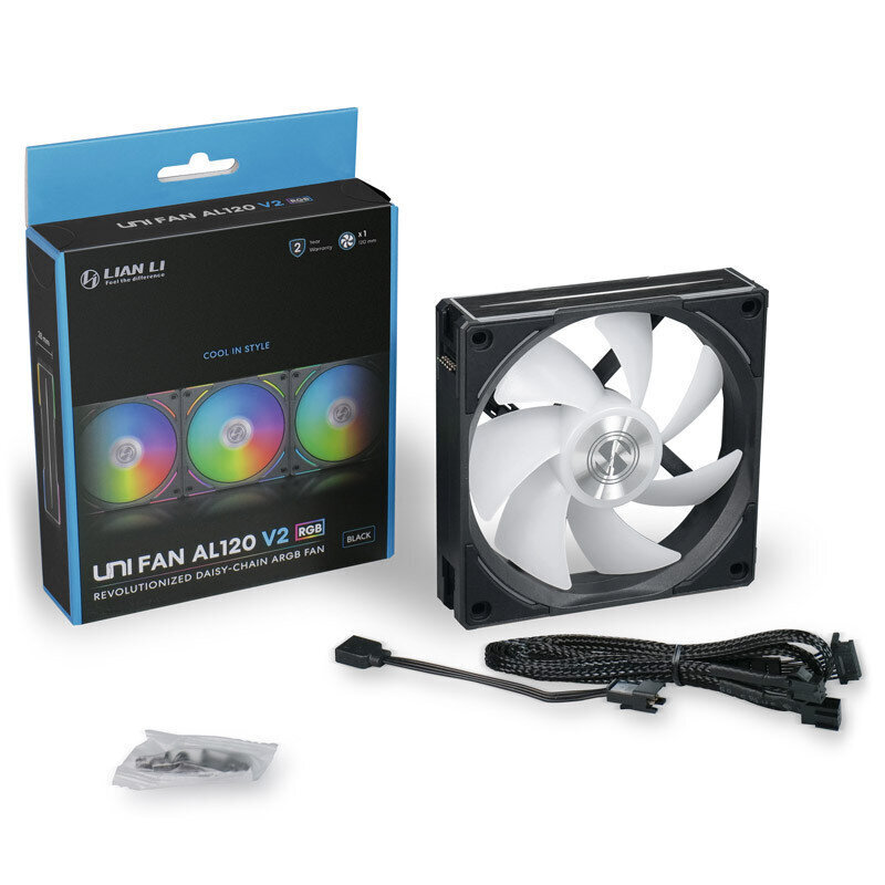 Lian Li Uni FAN AL120 V2 ARGB PWM UF-AL120V2-1B цена и информация | Datora ventilatori | 220.lv