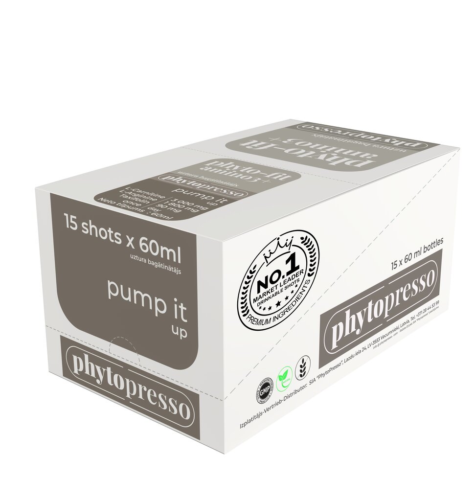 Uztura bagātinātājs Phytopresso Phyto-fit-amino3+, 15 pudelītes x 60ml цена и информация | Uztura bagātinātāji tievēšanai | 220.lv