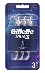 Skuvekļi vīriešiem Gillette Blue3, Champions, 3 gab. cena un informācija | Skūšanās piederumi, kosmētika | 220.lv