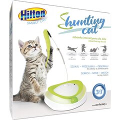 Interaktīvā rotaļlieta ar asti kaķiem Hilton Smart Hunting Cat, balta/zaļa cena un informācija | Rotaļlietas kaķiem | 220.lv